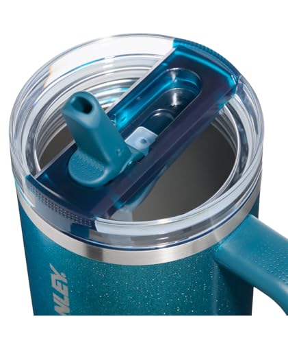 Image of STANLEY Quencher ProTour Flip Straw Tumbler with Leakproof Lid 40 oz| Built-in Straw & Handle | Cupholder Compatible for Travel | insulated Stainless Steel Cup | BPA-Free | Ponderosa Shimmer