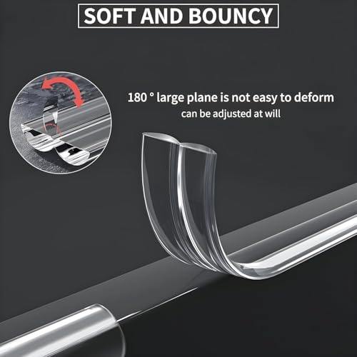Image of SPIREX Silicone Edge Protector Strip for Furniture | Baby Proofing Edge & Corner Guard | Child Safety Cushion for Sharp Corners | Soft Durable Edge Tape - 3 Meter