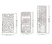 Yansanido Pack of 3 Stainless Steel Drawing Ruler, Painting Stencils, Scale Template Sets, Graphics Stencils, Number Template Ruler for Very Fine Pen Tip