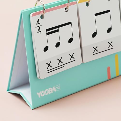 Tarjetas de ritmo musical infantil para aprender piano jugando 6