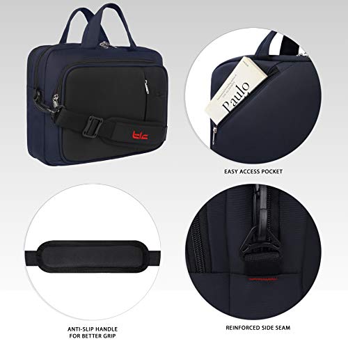 Image of TLC MU 4-14 L Office Laptop Sling Messenger Portfolio Bag with Adjustable Strap -TLCMU4O (Blue)