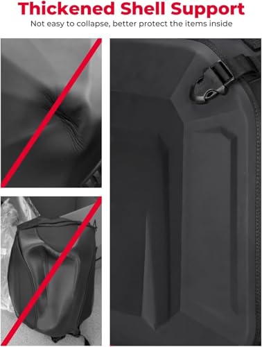 Maleta para asiento trasero de motocicleta con estructura EVA rígida 5