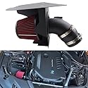 VVORHSBELL Kaltlufteinlass, kompatibel mit 2017–2023 BMW B58 3.0T G30 G31 540i 89 mm Rohr-Trockenfilter
