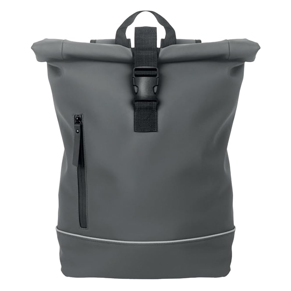 MidOcean Laptosa Roll Top PU Laptop Backpack (One Size) (Stone Grey)