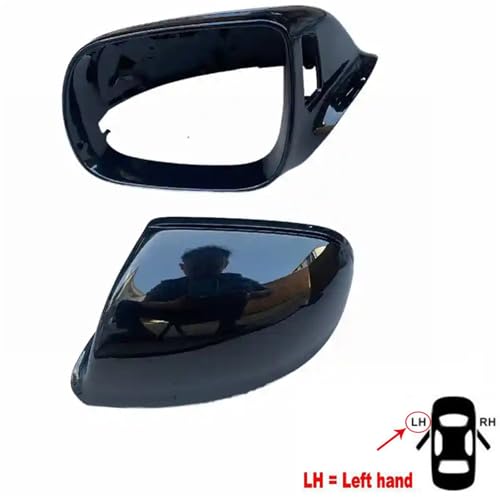 Coque de rétroviseur noir avec trou pour Audi Q5 et Q7