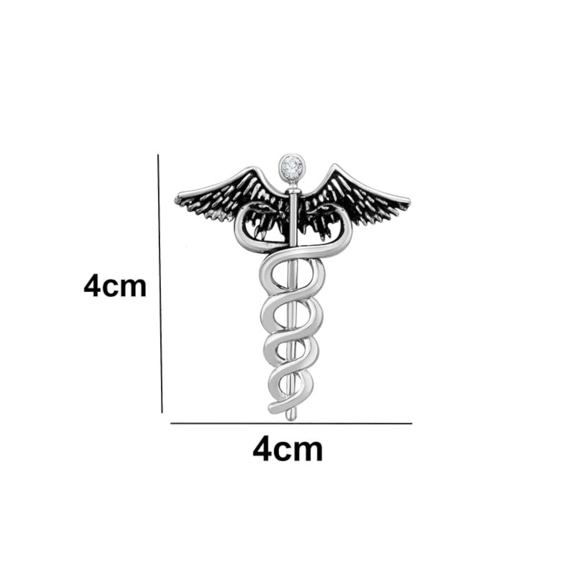 Caduceus Doctor's Brooch/Lapel Pin Combo 12