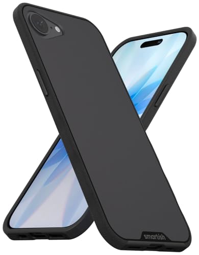 Smartish® iPhone 17e/16e MagSafe Case - Gripmunk Magnetic Slim Case [Lightweight + Protective] Drop Tested Thin Grip Cover with Microfiber Lining for Apple iPhone 17e/16e - Black Tie Affair