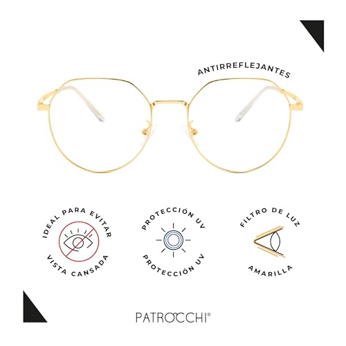La mejor selección de Lentes Dorados Hombre para comprar hoy. 14 Lentes Dorados Hombre marca PATROCCHI (2)