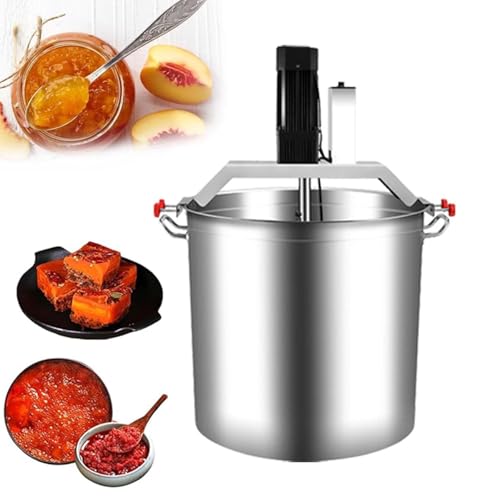 Aioneer Batidora Comercial De 80 L para Mermelada, Procesadora De Alimentos Vertical Eléctrica De Acero Inoxidable con Raspador De 4 Cuchillas, Funciona De Forma Continua, Ideal