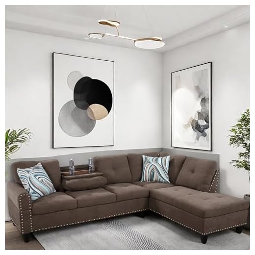 Modular L-Shaped Sectional Sofa