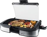Steba VG 195 Elektro BBQ Tischgrill mit Glasdeckel