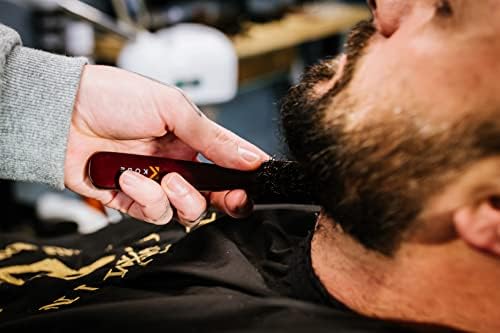 Kobe Professional Men's Beard and Fade Brush - Mens Boar Bristle Hair Brush / Beard Brush - For Fading & Moustache Styling (Stewart)