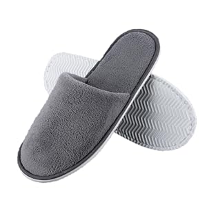 Tragbare Reise Hausschuhe Damen 36-38, Nicht-Einweg-Reise-Hausschuhe Soft Coral Samt Hotel Hausschuhe mit dicken 7mm Sohlen Mädchen Wiederverwendbare Haus Hausschuhe Anti-Rutsch Spa Bad Hausschuhe