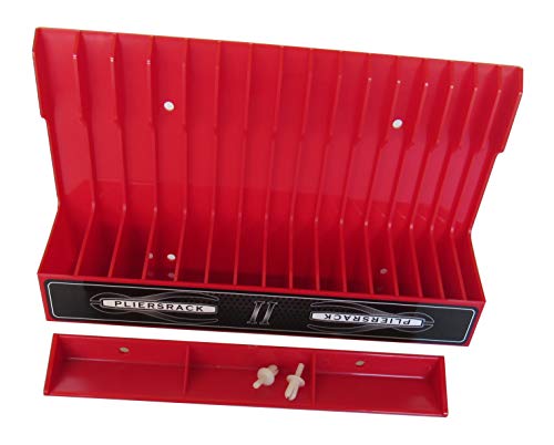 Plyworx Plr16 Pliersrack Red, For Standard & Smaller Size Pliers. Mounts On A Pegboard, Fits In Your Toolbox Drawer Or On Top Of Your Workbench. Special Tilt Feature. #TOP2