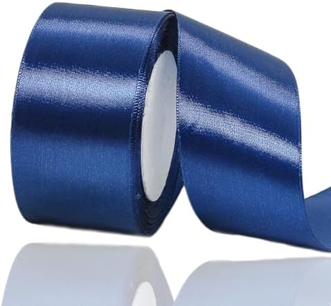 Rose Gold Satin Ribbon 25mm, 23 Meters Solid Colors Fabric Ribbon for Crafting, Gift Wrapping, Balloons, DIY Sewing Project, Hair Bows and Cake Decoration