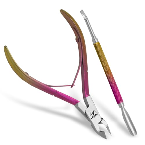 Zane L.A. Premium Quality Stainless Steel, Cuticle Nipper and Pusher Set