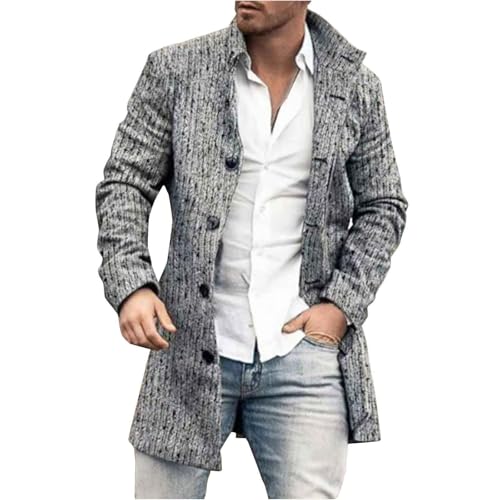 Manteau en cuir doudoune homme col revers vintage et chaud