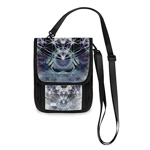 Preisvergleich Produktbild XiangHeFu Große Kapazität Brieftasche Telefon Tasche Kartenhalter Münzetui Pass Pass Dizzy Graphic Floral Star Geldbörse