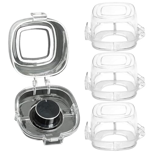 de seguridad para botón de cocina - 4 piezas de cierre de protección con resistencia al calor | para interruptor de placa de cocción a prueba de niños | para horno utensilios de