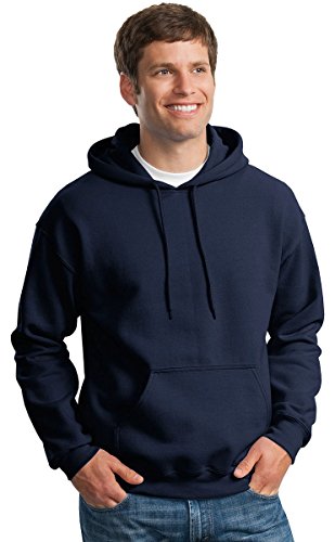 Image of Gildan Men's Heavyweight Hooded Sweatshirt Hoodie, navy, XXL