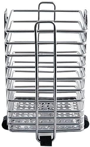 KRIPTON's Spoon Holder Stainless Steel Cutlery Holder Large Size Square Shape 3½ × 6 inch…