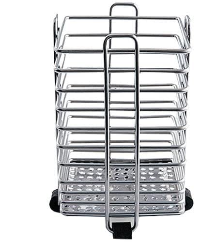 KRIPTON's Spoon Holder Stainless Steel Cutlery Holder Large Size Square Shape 3½ × 6 inch…