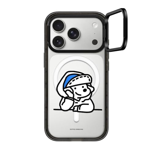CASETiFY �C���p�N�g �����O�X�^���h iPhone 17 Pro �P�[�X [�X�^���h�@�\/���^ �y��/�ϏՌ�] - mini JOHN (Lover) - �N���A �u���b�N