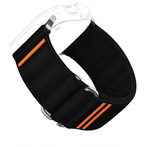 Image of Suitisbest Straps Compatible for Apple Watch Ultra 3 Strap 49 /46 /45 /44 /42 /41 /40 /38mm, Stretchy Nylon Sport Loop Strap with S-Hook for Apple Watch Ultra 3 /2 /1 SE3 Series 11 10 9 8 7 6 5 4【Band only】
