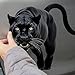 Boodecal Panther Black Leopard Stickers - 3D Realistic Black Wild Cat Sticker Decals Wall Decor Car Stickers Peel & Stick Vinyl Art Decoration Boys Gift 11.8 x 11.8 inches