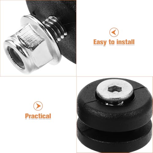 Aleación de aluminio negro superior en espaciadores Mipcase para placa base de baúl 3