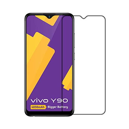 Image of Tempered Glass Screen Protector Compatible For VIVO Y90 ; Y95 Full Screen Coverage (Except Edge to Edge) and Free Complete Easy Installation kit.