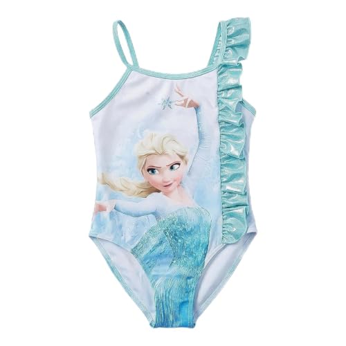 Bañador Frozen Niña Una Pieza - Bañador Infantil Cars Niña Playa, Piscina, Natación y Secado Rápido, Bañador Niñas Tirantes Ajustables y Forro Interior, 4 años