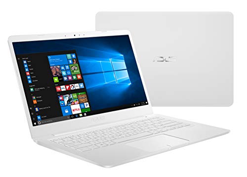 Asus Laptop L406 Thin and Light Laptop, 14”, Intel Celeron N4000 Processor, 4GB RAM, 64GB eMMC Storage, Wi-Fi 5, Windows 10, White, L406MA-AB02-WH, One Year of Microsoft Office 365