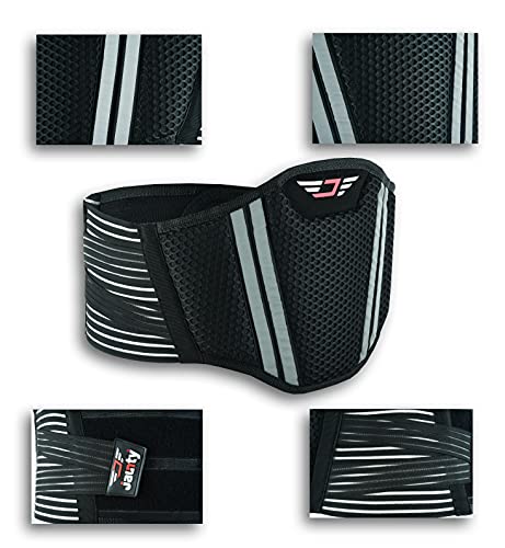 Jaunty Motorcycle Kidney Belt Lumbar Support Back Support Protection For Men And Women Size Adjustment With Fasteners And Breathable Design Protective Equipment #TOP2