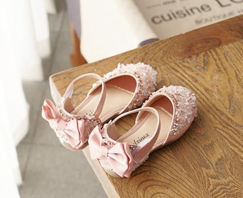 Girls Mary Jane Flats for Little Kids Toddler Glittery Dress Princess Ballet Shoes3