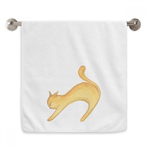 Serviette débarbouillette chat orange contre les irritations du visage - 2