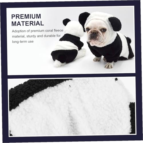 Disfraz Panda para Perro Talla M Ropa Cosplay miniatura 4