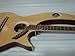 Ktone Harp Guitar, Acoustic Electric Double Neck Guitar with Padded Gig Bag