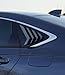 CKE 2pcs Compatible with Honda Accord 2026 2025 2024 2023 Accessories Sport Car Exterior Rear Side Window Louvers Air Vent Scoop Shades Cover Blinds -Bright Black