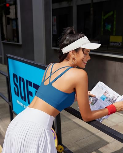 Image of RUNNING GIRL High Impact Sports Bras for Women, High Support Running Sports Bra Moulded Cup Strappy Sports Bras