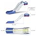 Couch Slide for Stairs Bed Kids Extended Widened Toddler Slide Plastic Indoor Toy Easy to Assemble Store Car Blue Plus