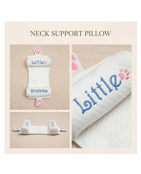 Image of Adjustable Baby Bolster Pillow for Newborn (0-12 Months) | Head Position Support with Adjustable Distance