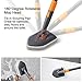 CLEANHOME Tile Tub Scrubber Brush with 3 Different Function Cleaning Heads and 56