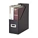 Snap-N-Store Jumbo Magazine File Box, Black Fiberboard with Content Label Holder, 4.50 Inches Width x 11.25 Inches Depth (SNS01637)