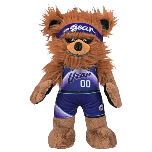 Bleacher Creatures Utah Jazz Bear 10" NBA Mascot Icon Jersey Plush Figure - A Mascot for Play or Display