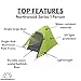 Northwood Series 1-Person Backpacking Tent - Lightweight Camping Tent and Backpacking Tent with Water Resistant and Windproof Design (by Caddis Sports)