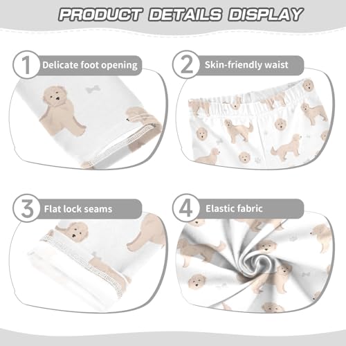 Girls' Leggings Samoyed Dog Ankle Length Printed Leggings Comfort Pants for Kids 4-10 Years4