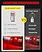 AUXLIGHT 1157 LED Bulbs 54-SMD 300% Super Bright 2057 2357 7528 1016 1034 LED Light Replacement for Car Brake Tail Parking Turn Signal Lights, Brilliant Red(Pack of 6)