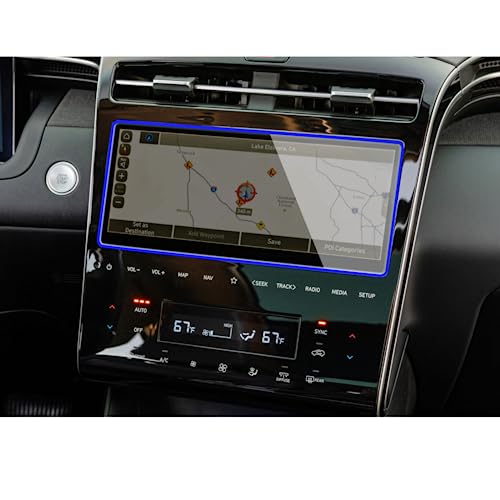Verre trempé de protection de voiture 10.25 pouces pour Hyundai Tucson Elite 2021