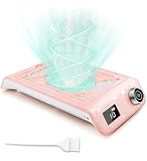 Kredioo Nail Dust Collector, Rechargeable Professional 10 Speeds Nail Tech Must Haves, Reusable F...